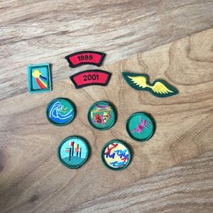 Retro Girl Scout patches